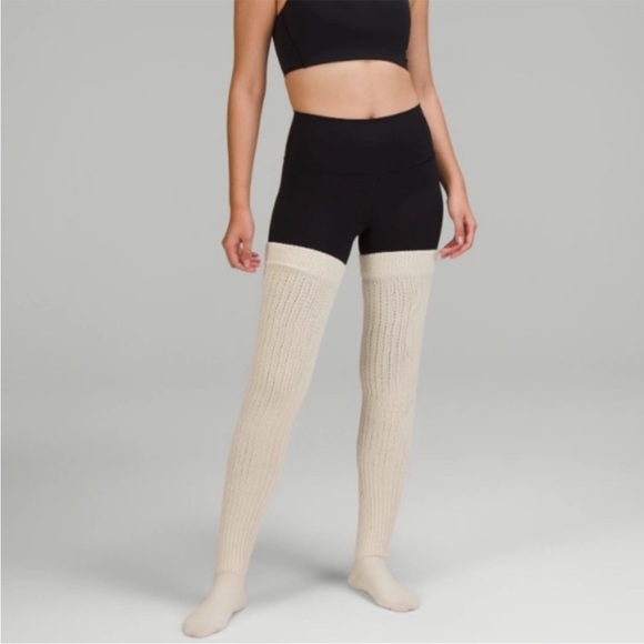lululemon athletica Accessories - NWT Women’s Find Your Balance Knee High Socks - WHTOP/PWBE - $58 MSRP- S/M